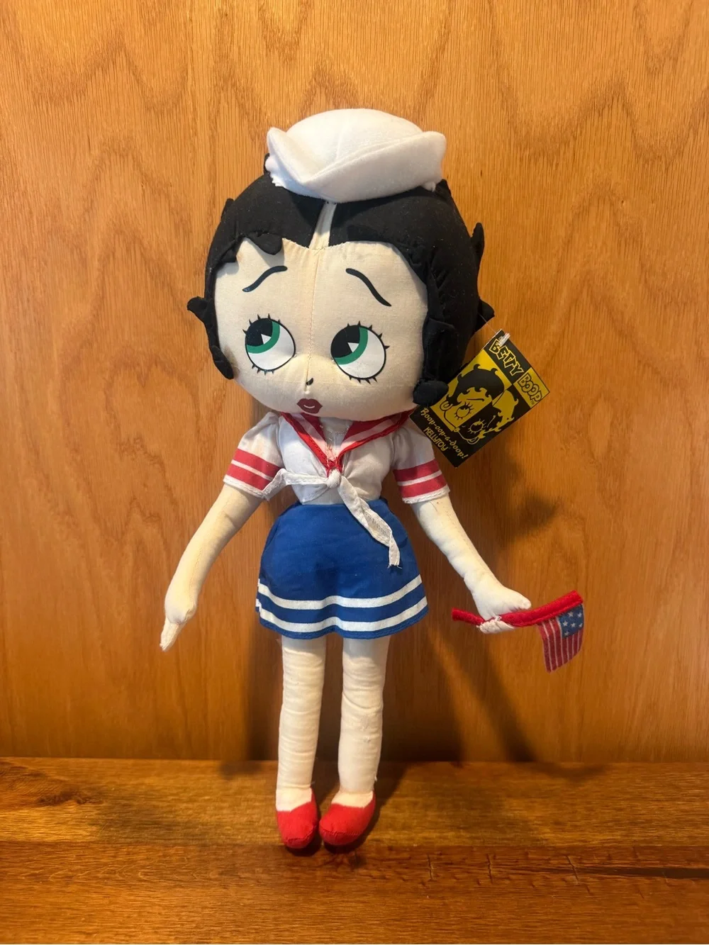 17” Patriotic Sailor Betty Boop Stuffed Plush Doll 2004 Kellytoy - 4th of July